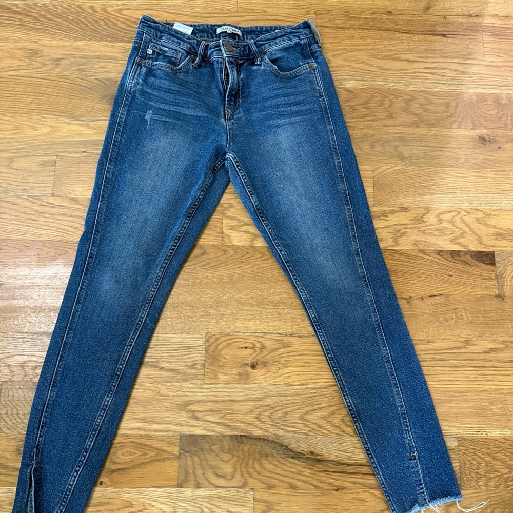 Dear John Gisele High Waisted Skinny Jeans in Womens 27 w/Raw Edge Hem